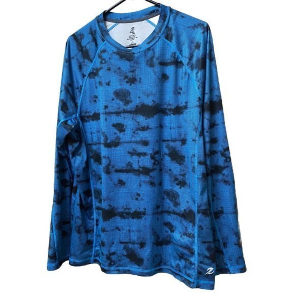 Mens Energy Zone Long Sleeved Loose Fit‎ Athletic Shirt Size L Flaw (see Photo)